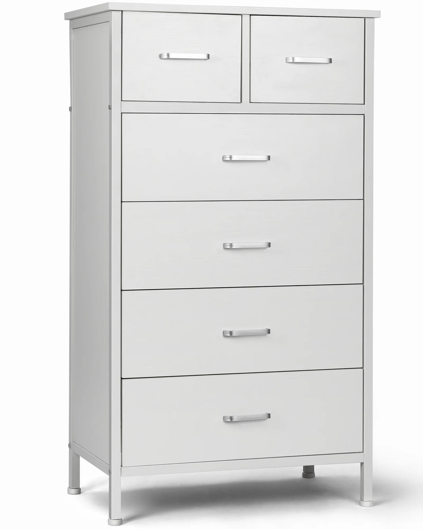 6-Drawer Chest Dresser With Steel Frame For Bedroom Living Room