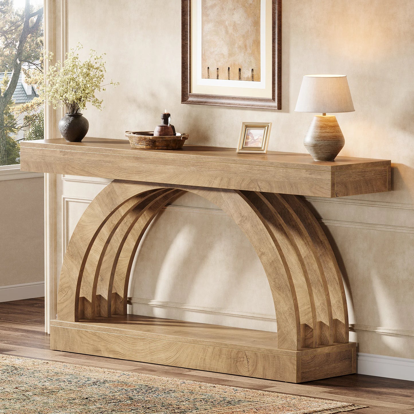 Little Tree Entryway Table 2 Tier Sofa Console Farmhouse Hallway