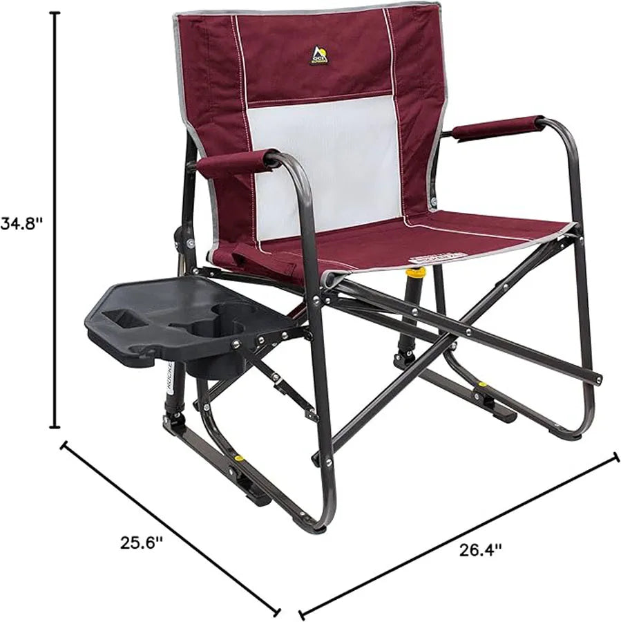 GCI Outdoor Freestyle Rocker With Side Table Camping Chair