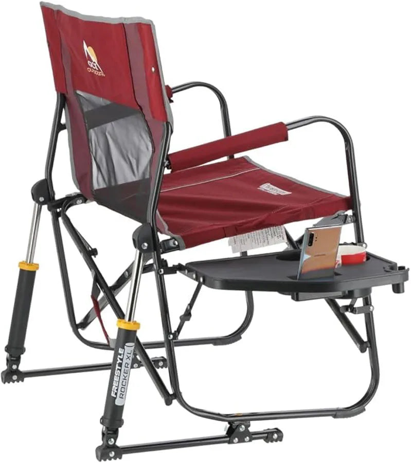 GCI Outdoor Freestyle Rocker With Side Table Camping Chair