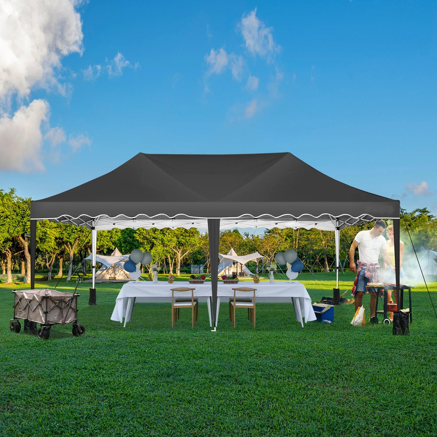 COBIZI Pop Up Canopy Tent Gazebo Easy Set Up Outdoor