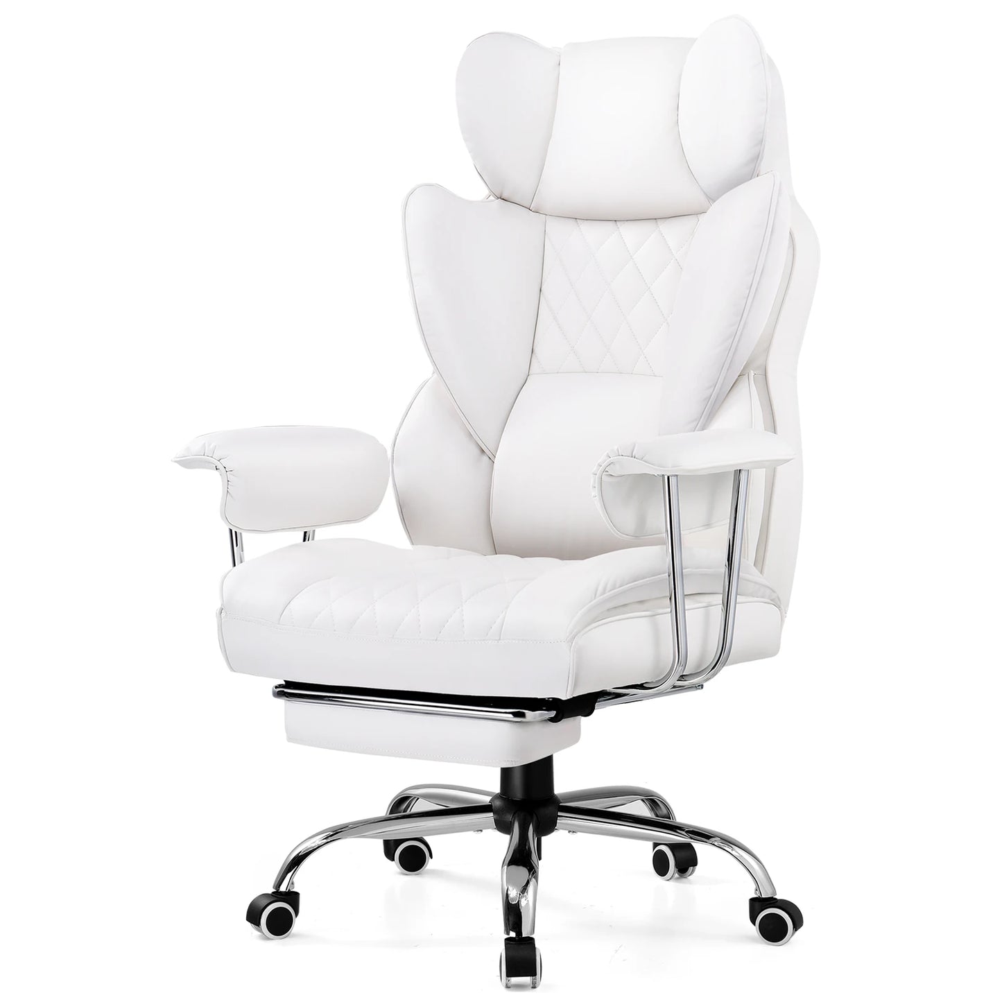 COMHOMA ErgonomicallyDesigned Workstation Chair With Footrest And Lumbar Support System