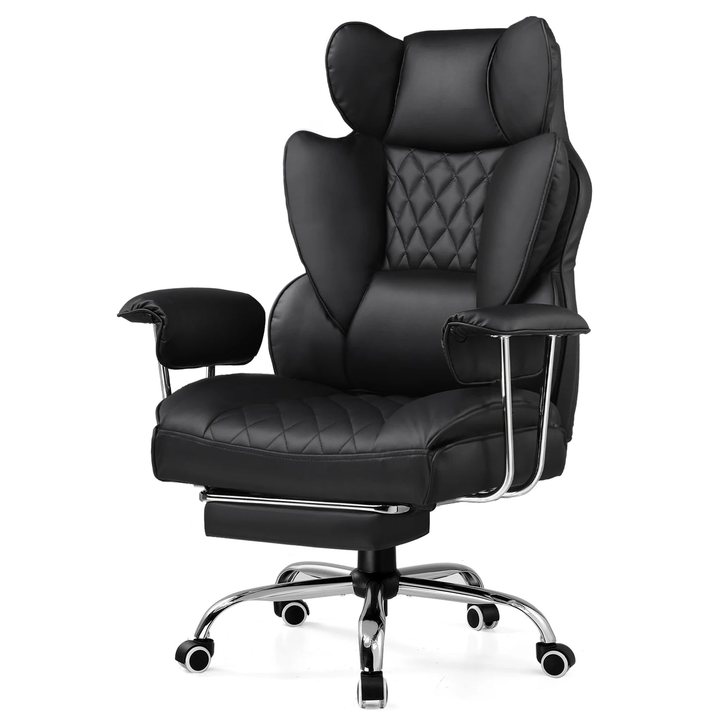 COMHOMA ErgonomicallyDesigned Workstation Chair With Footrest And Lumbar Support System