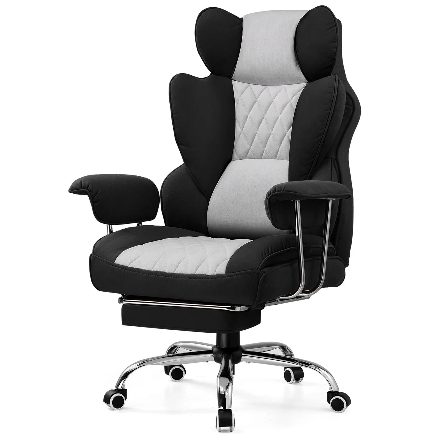 COMHOMA ErgonomicallyDesigned Workstation Chair With Footrest And Lumbar Support System
