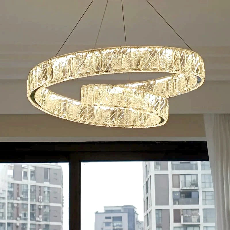 TAPNM Modern Luxury Crystal Chandelier For Living Room