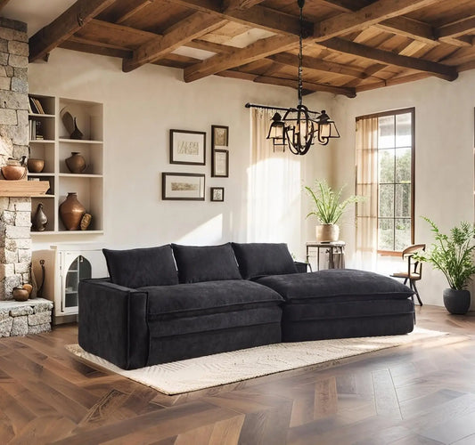 Cloud Soft Boneless Sectional Sofa For LuxuriousLivingroom Comfort Relaxation Beyond