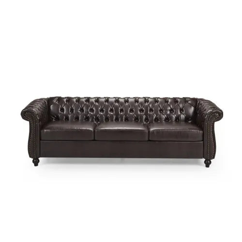 Chesterfield Sofa With Button Tufting And Nailhead Trim