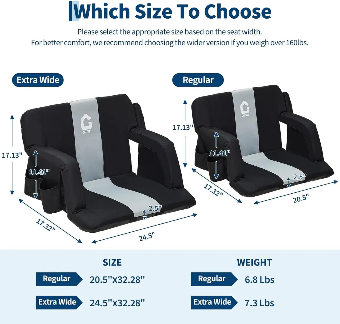 HobbyLane Wide Bleacher Seat With Back Support Cup Holder