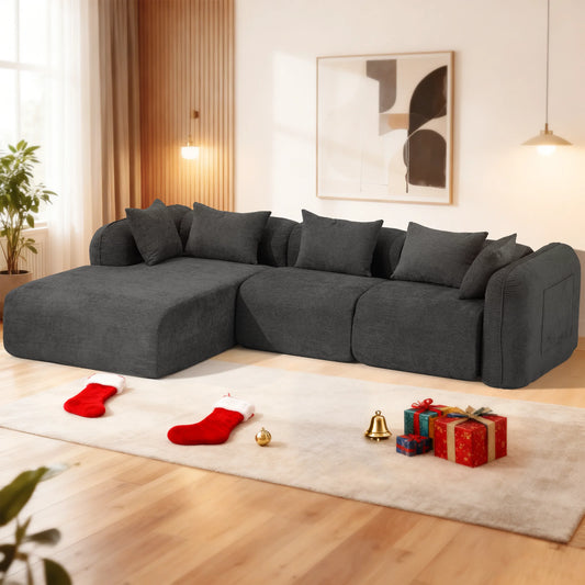 Redlife Sherpa Modular Cloud Sofa Set for Modern Living Rooms