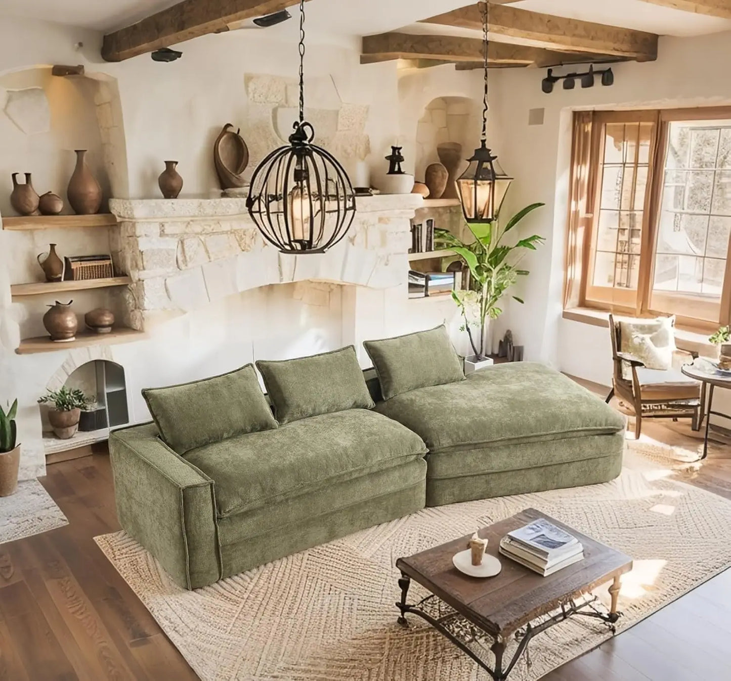 Cloud Soft Boneless Sectional Sofa For LuxuriousLivingroom Comfort Relaxation Beyond