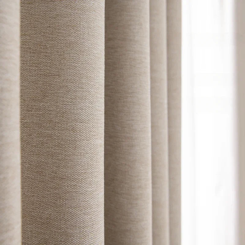 80-90% Blackout Soundproof Curtains for Living Room Bedroom Balcony Bay Window Drapes Simple Drape Large Area Study Thickened