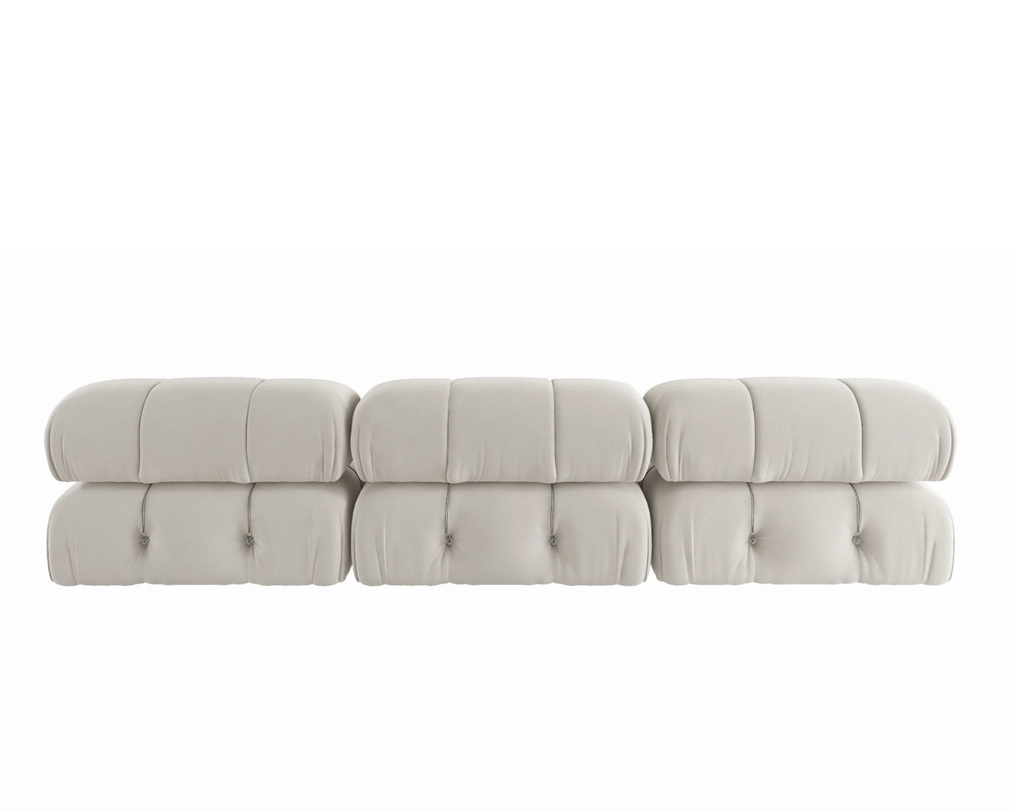 Sdorens Modern Velvet Modular Sectional Sofa Convertible Three Seater