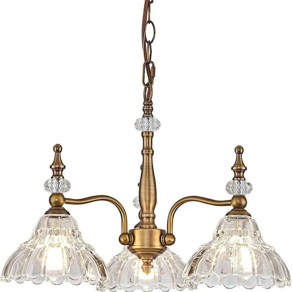 Normichy LED Pendant Light Glass Flower Fixture For Living Room