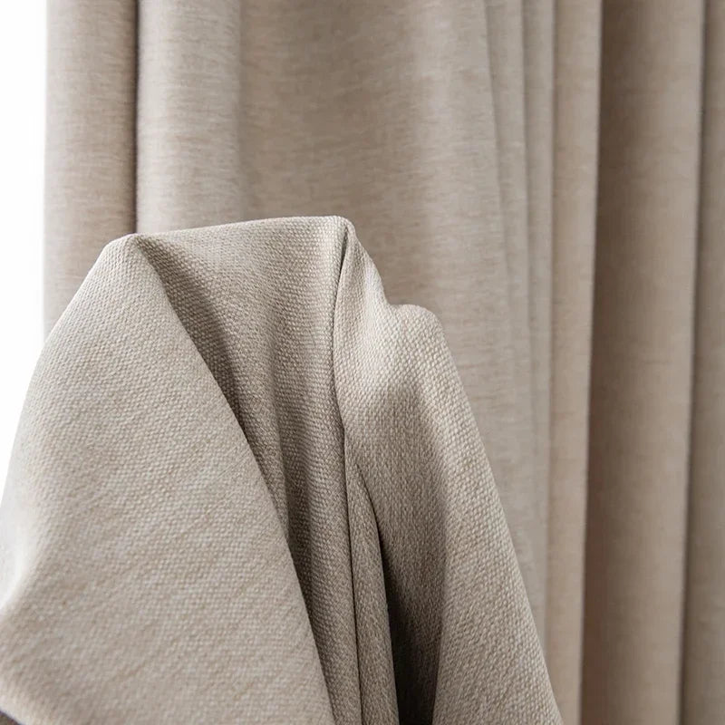 80-90% Blackout Soundproof Curtains for Living Room Bedroom Balcony Bay Window Drapes Simple Drape Large Area Study Thickened
