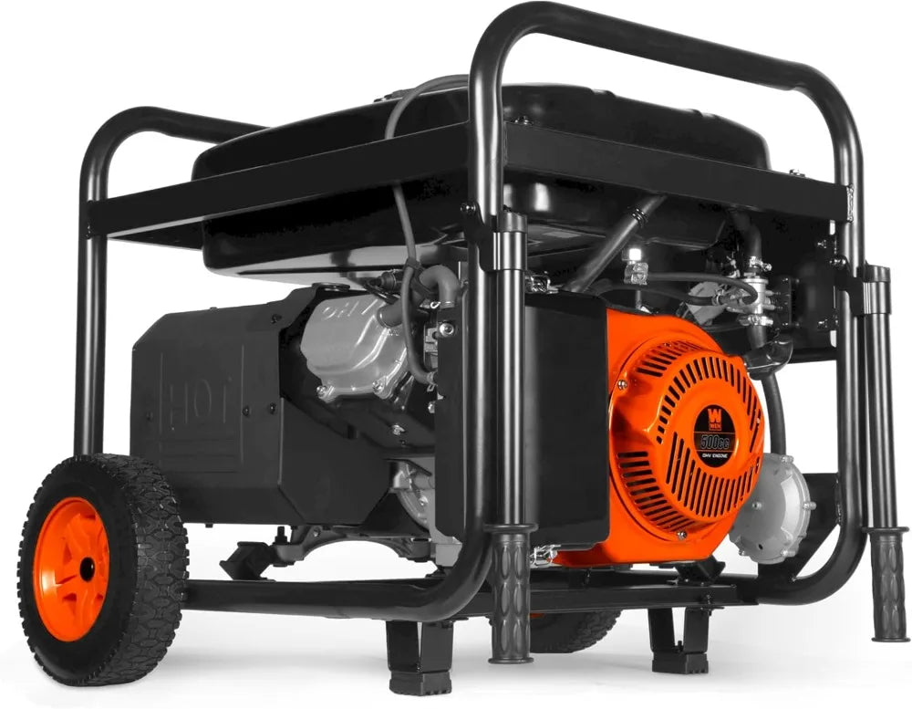 Tri-Fuel 14500W Generator Electric Start Transfer Switch Ready CO Sensor