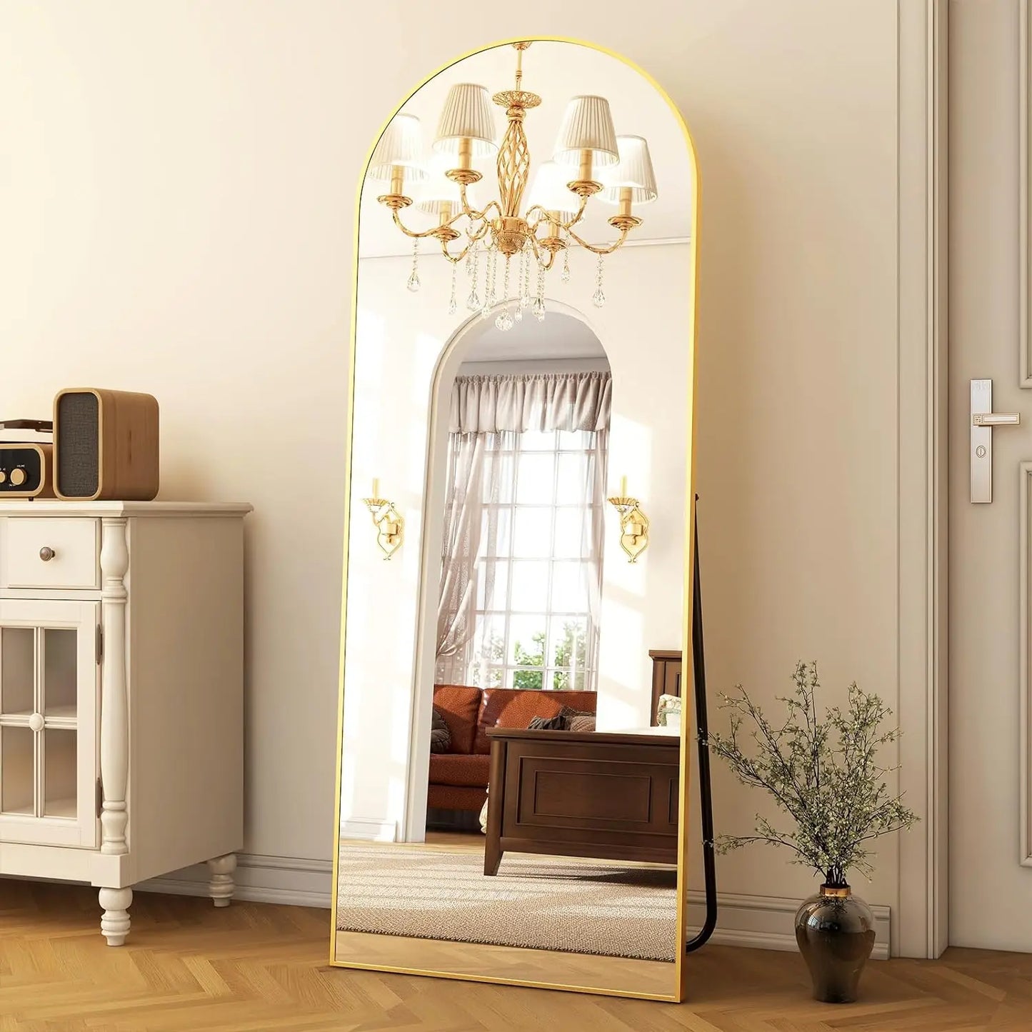 HARRITPURE Arched Mirror Free Standing And Wall Mounted