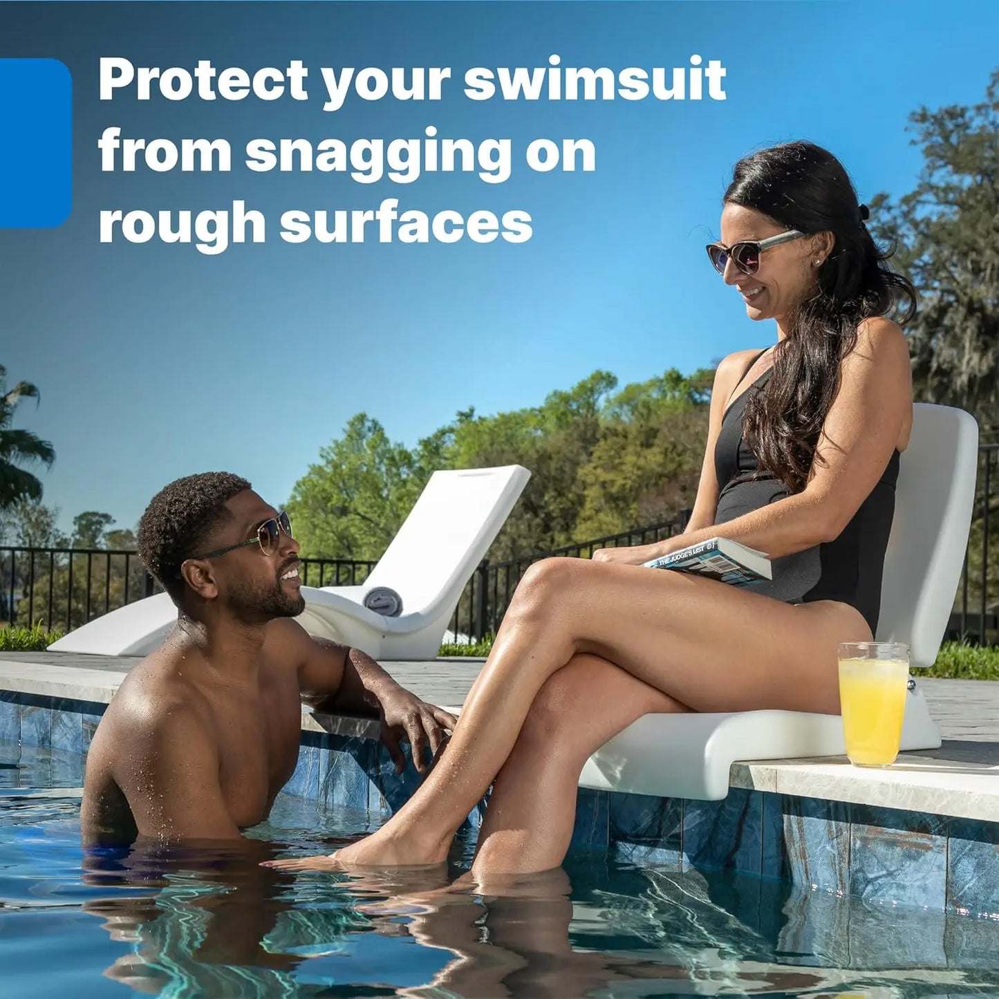 Foldable Outdoor Chair With Back Support For Poolside And Camping