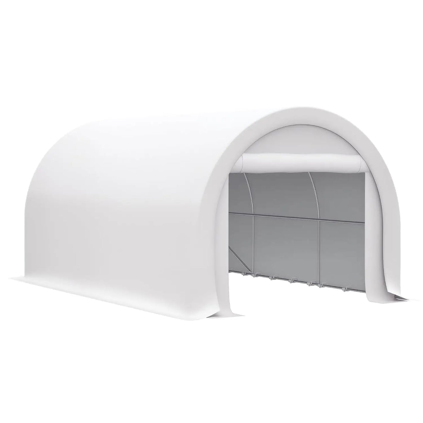 Heavy Duty Portable Carport Shelter Tent With Large Zippered Door