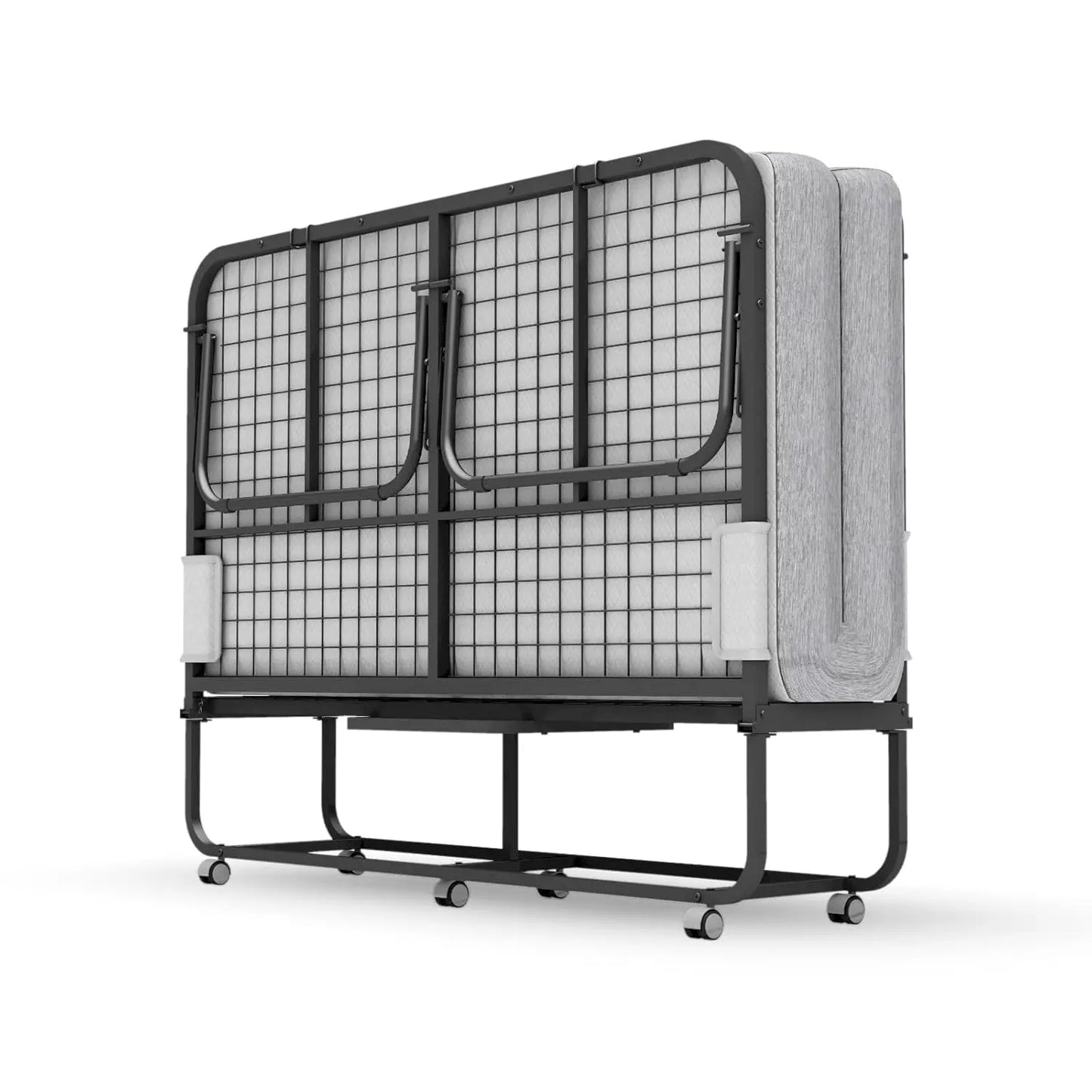 Folding Bed With Mattress For Guests Space Saving Rollaway Bed