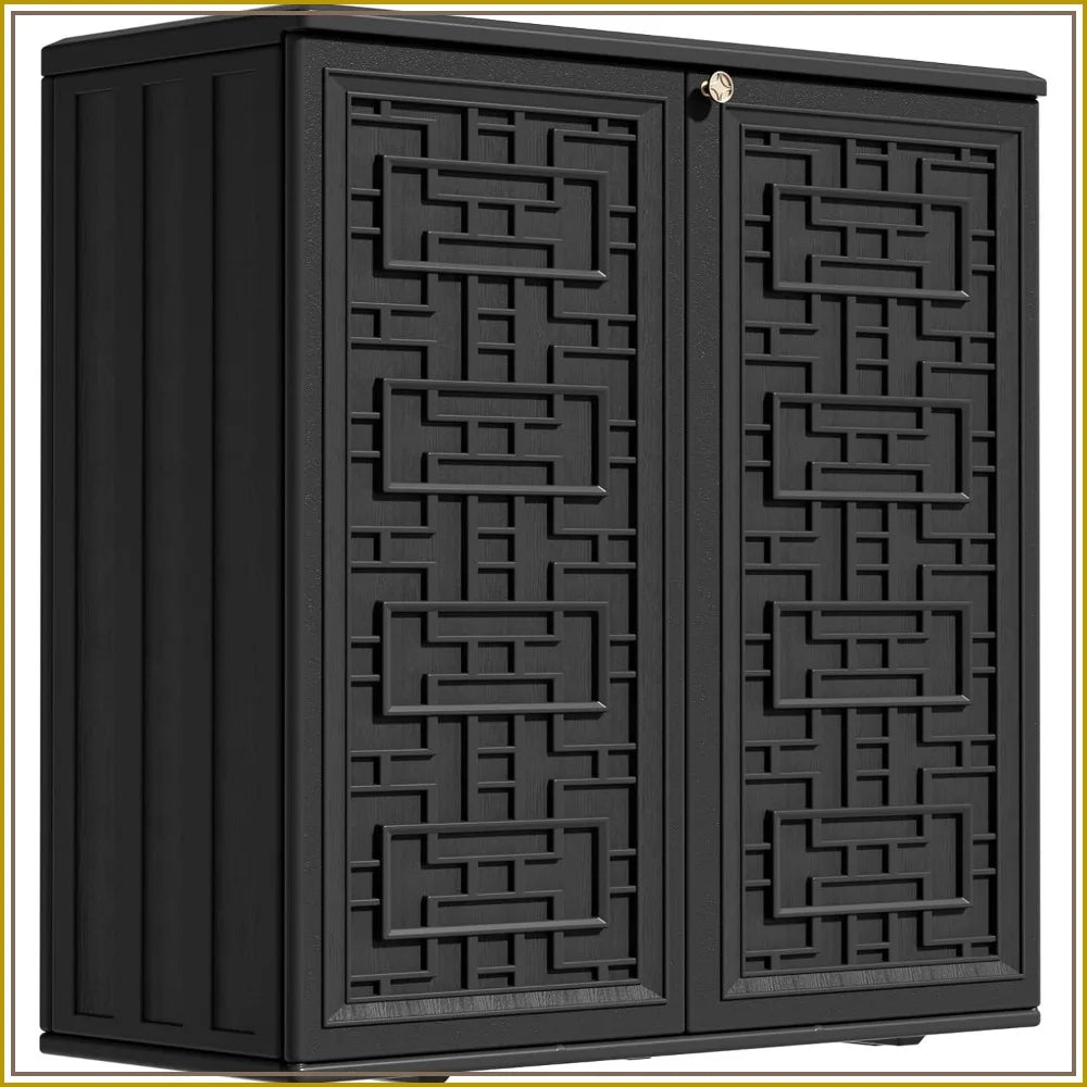 Compact HDPE Outdoor Storage Shed For Garden Tool Boxes