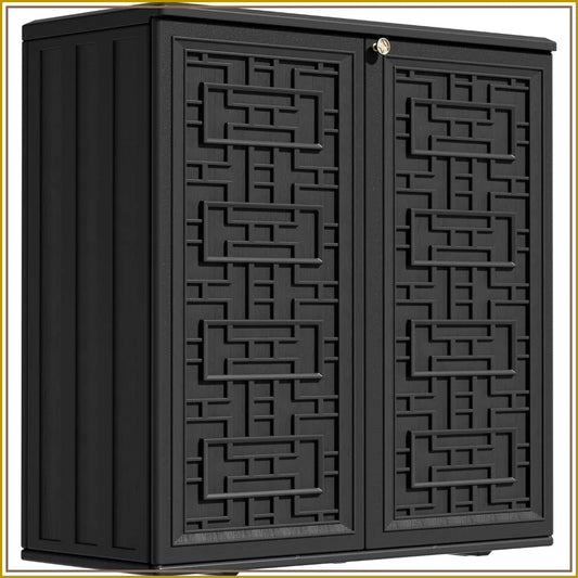 Compact HDPE Outdoor Storage Shed For Garden Tool Boxes