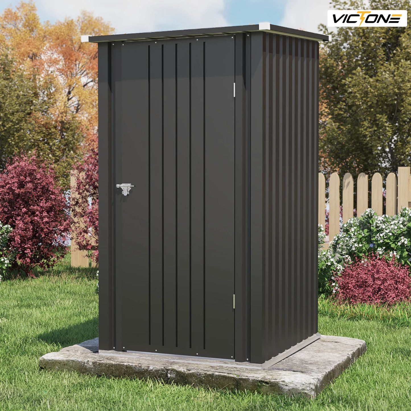 Victone Compact Outdoor Storage Shed For Garden Tools