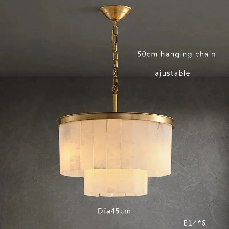 Artpad Vintage Spanish Marble Chandelier Handcrafted Pendant Light