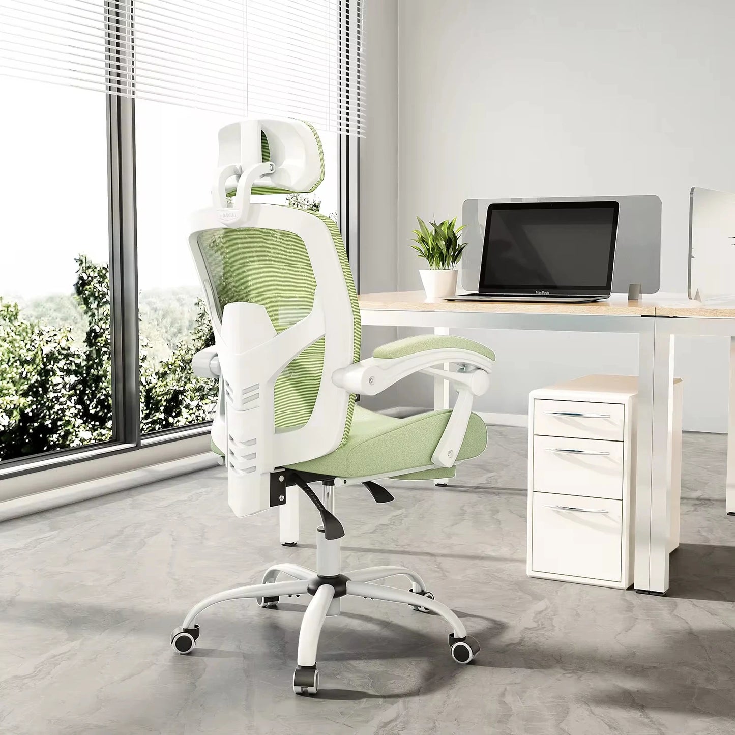 JHK Ergonomic Reclining High Back Mesh Chair With Lumbar Support And Lockable Tilt