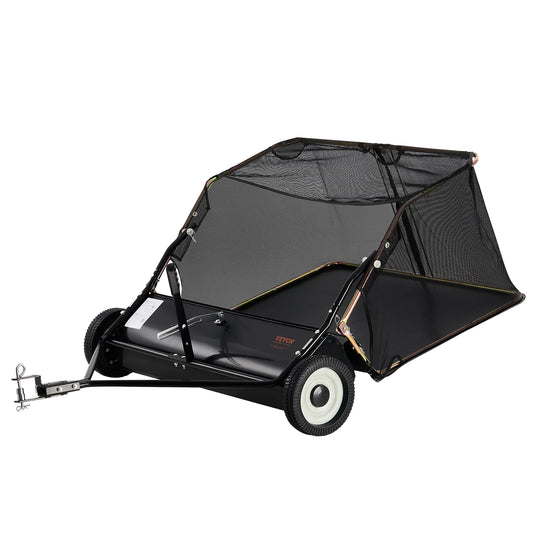 SucceBuy Lawn Sweeper Tow Behind Adjustable Height Heavy Duty