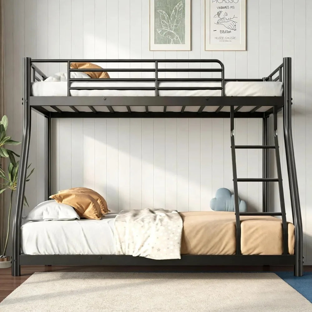 XIAOLANG Bunk Bed With Ladder Guardrail And Metal Slats Support