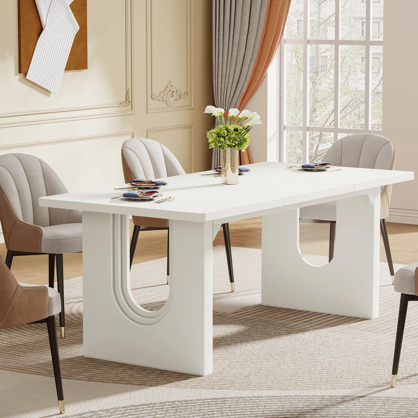 Tribesigns Executive Desk for Office Computer Desk and Conference Room