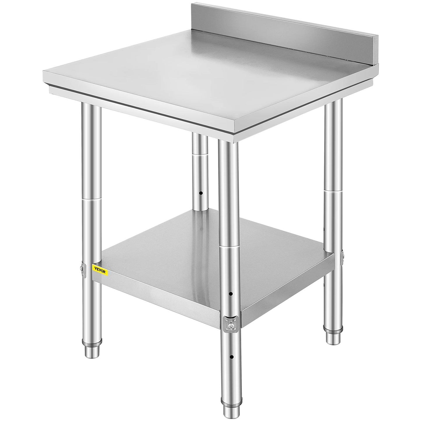 Kitchen Work Bench Stainless Steel Commercial Catering Table With Undershelf