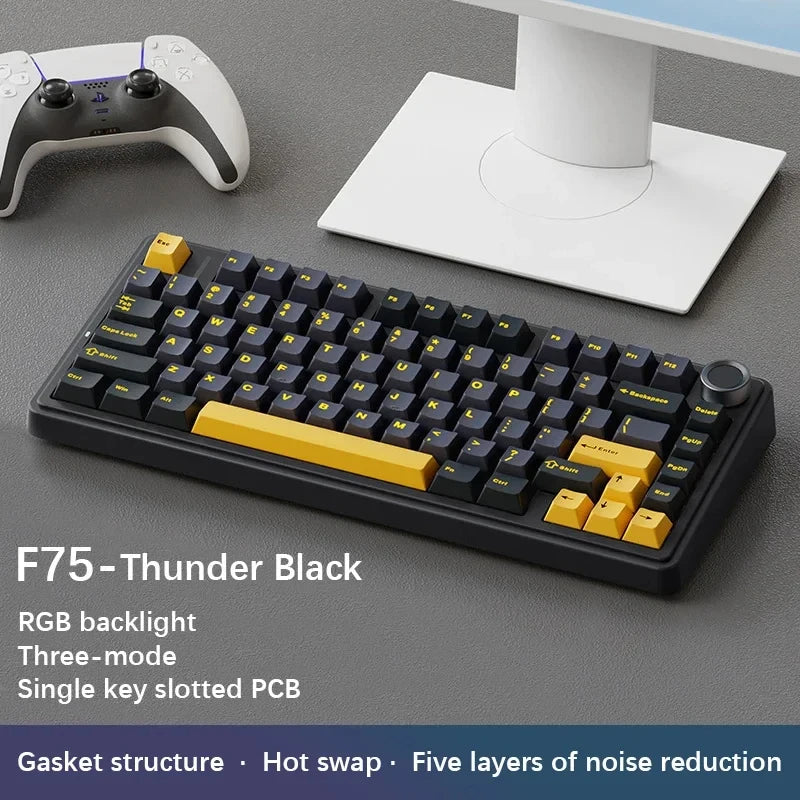AULA F75 Wireless Bluetooth Gaming Mechanical Keyboard RGB