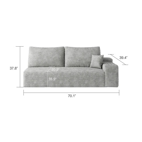 YQXHCN Cloud Module Sofa Set Corduroy Modular Couch