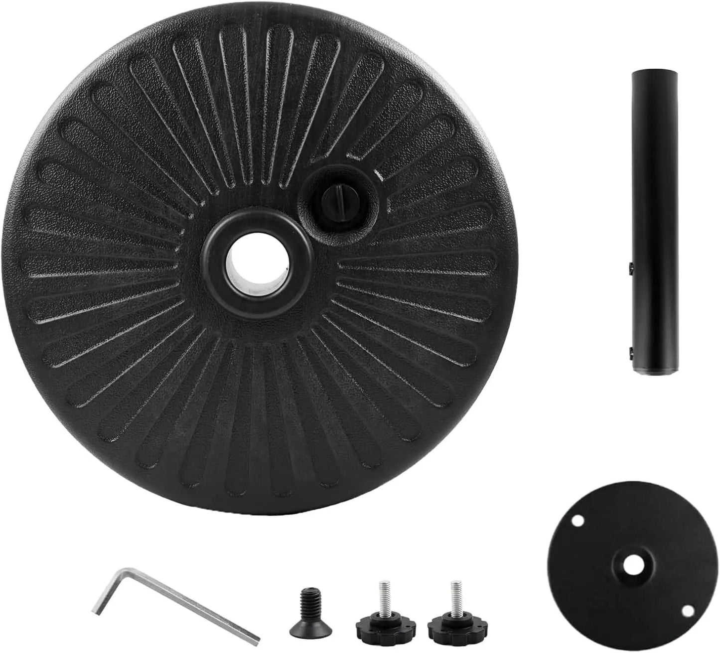 Weighted Base for Patio Umbrella Sand and Water Fillable Anchor Stand