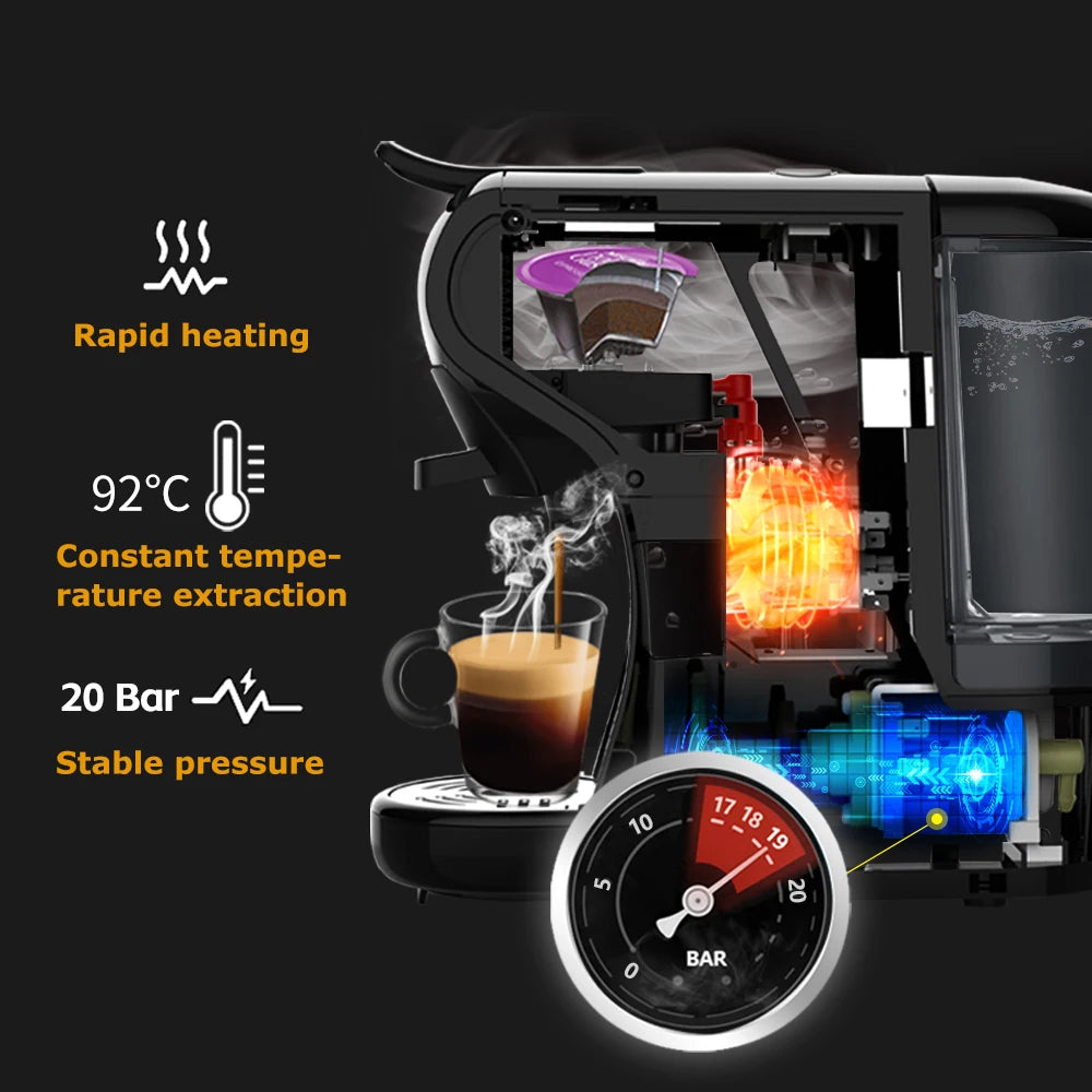 HiBREW 19 Bar 4in1 Espresso Capsule Coffee Machine