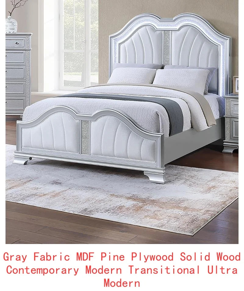 Modern Morocco Platform Bed With Built In USB Port