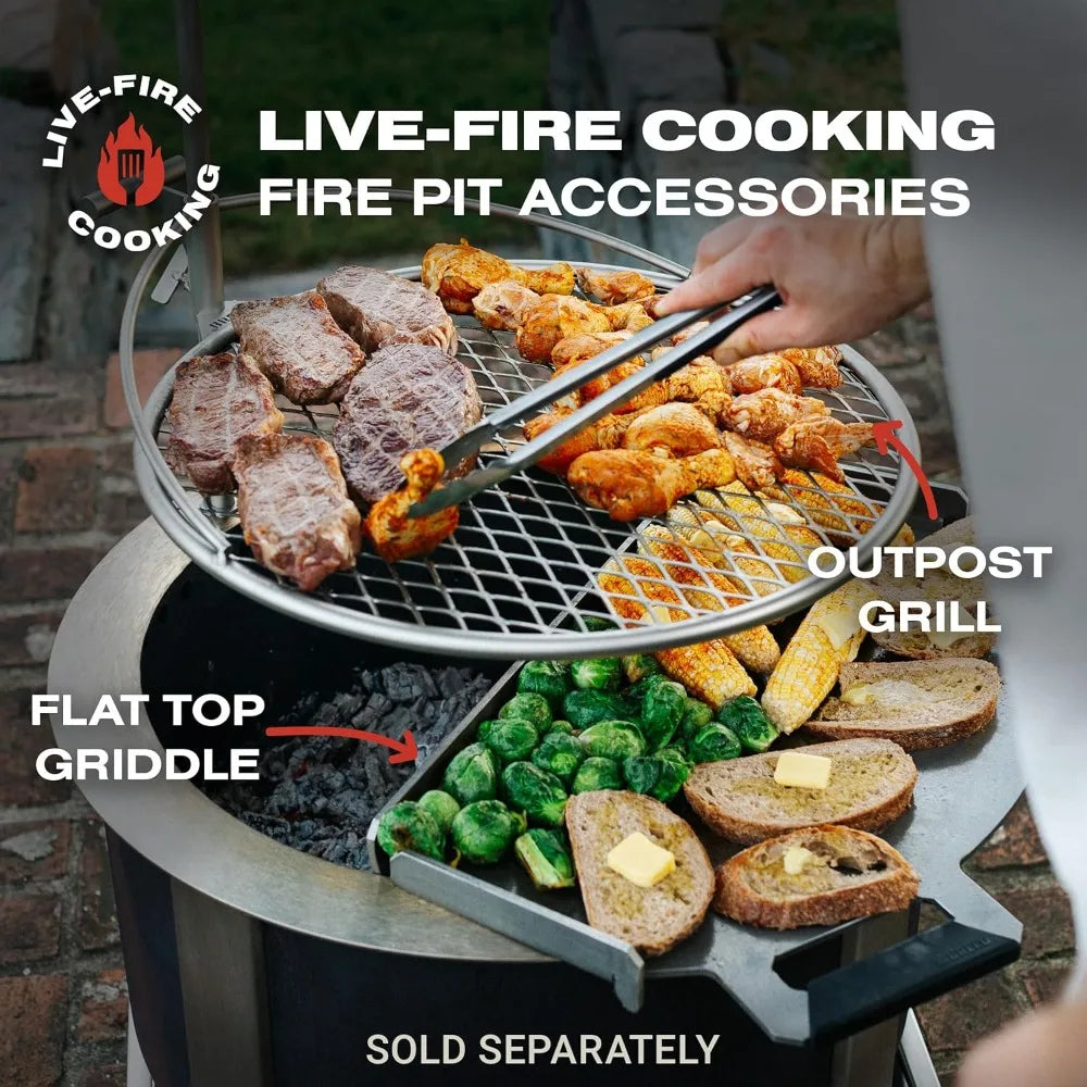 Smokeless Fire Pit X Series 24 Corten Steel Outdoor Patio