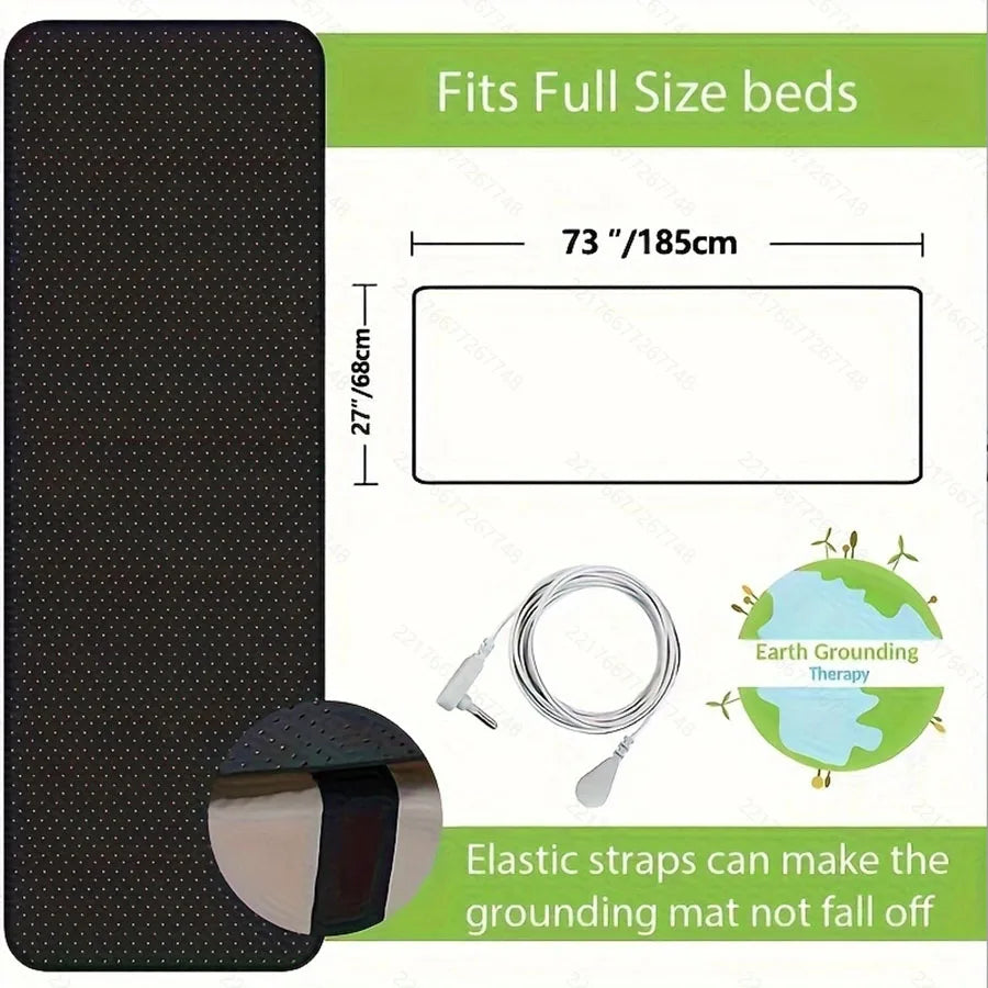 Bed grounding pad, grounding bed sheet, mattress and other multi-purpose pads, mattress with grounding wire