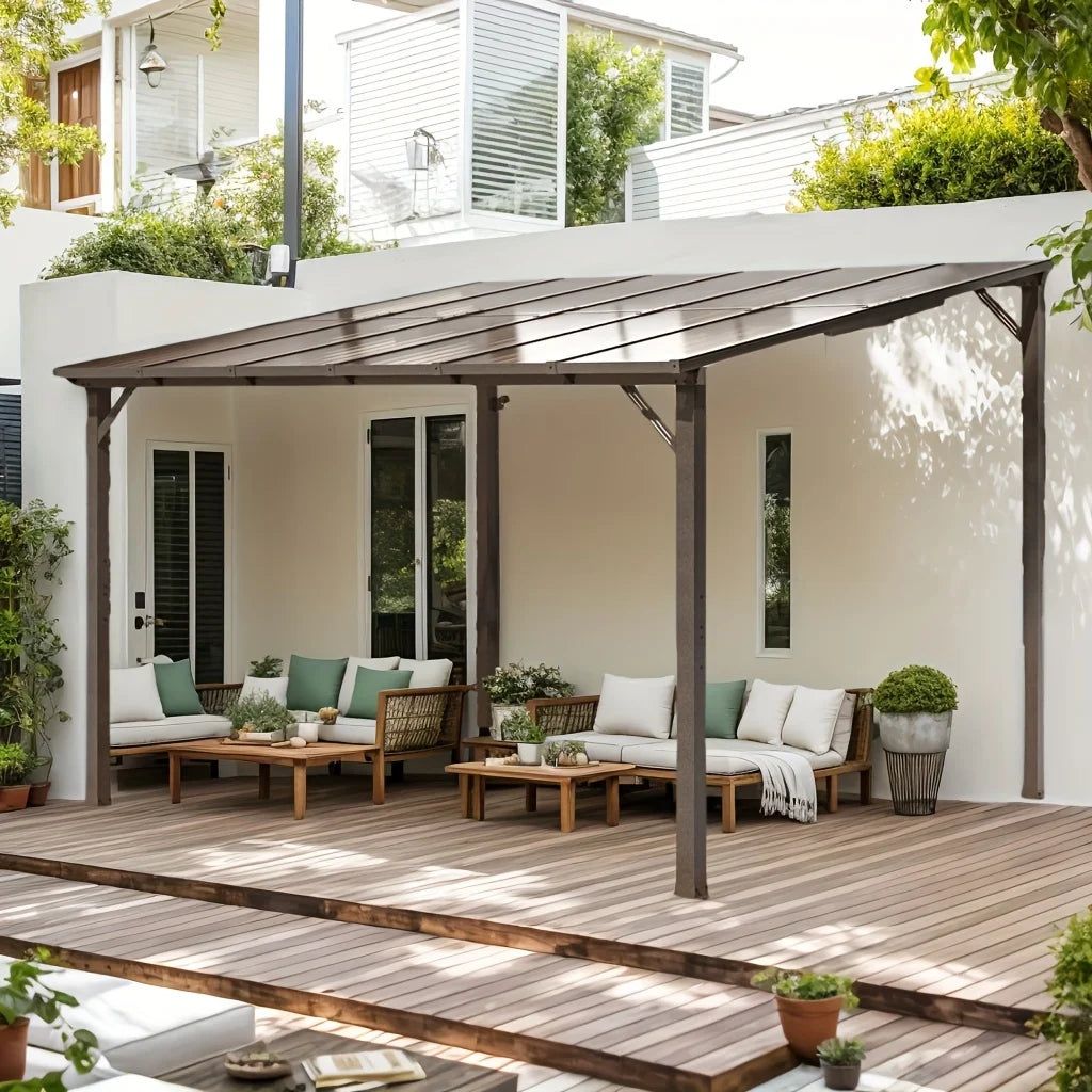 Polar Aurora All Weather Gazebo Aluminum Frame Galvanized Roof