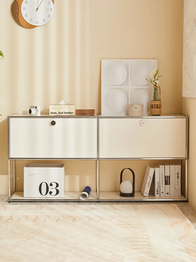 Bigcityfur CornerUnit TV Stand StorageCabinet HeavyDutyMetal DisplayFurniture Framework System