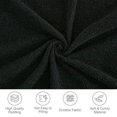 Combination Convertible Sofa Bed 3 Seater With Lamb Wool Fabric
