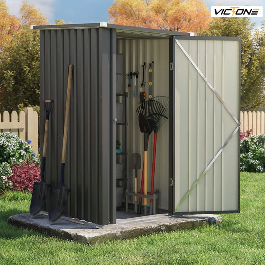 Victone Compact Outdoor Storage Shed For Garden Tools