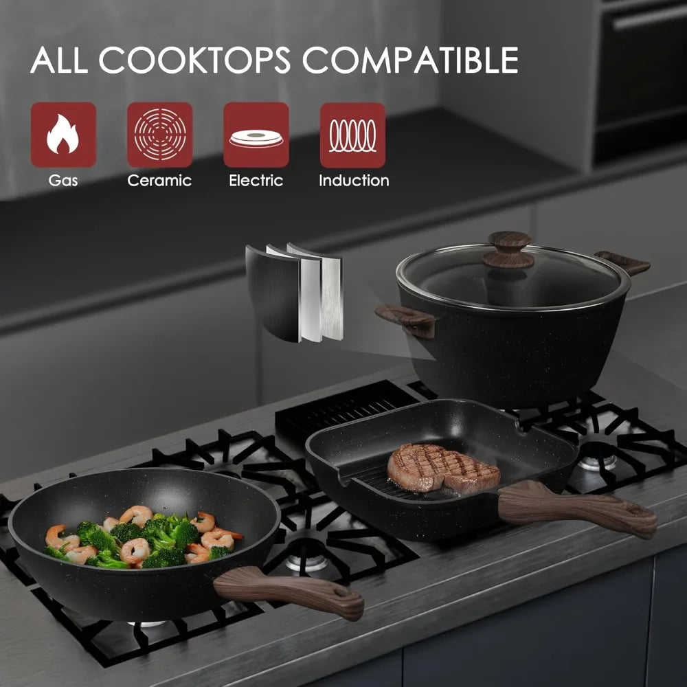 Iosn Pots And Pans Set Nonstick 31 Piece Kitchen Cookware