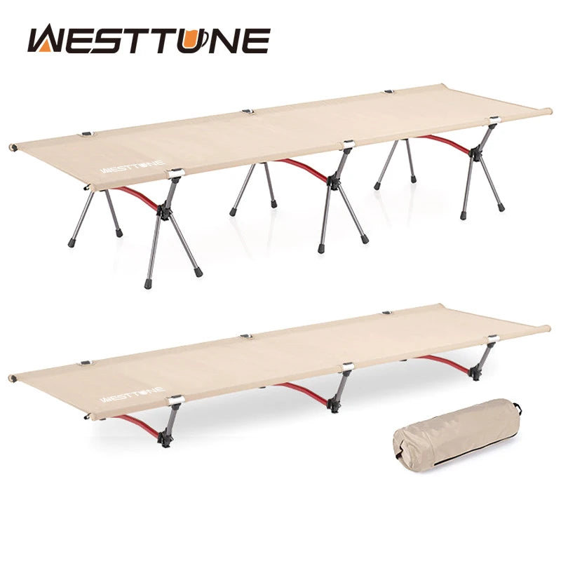 West Tune Camping Cot With Leg Extenders Portable Folding Bed Ultralight