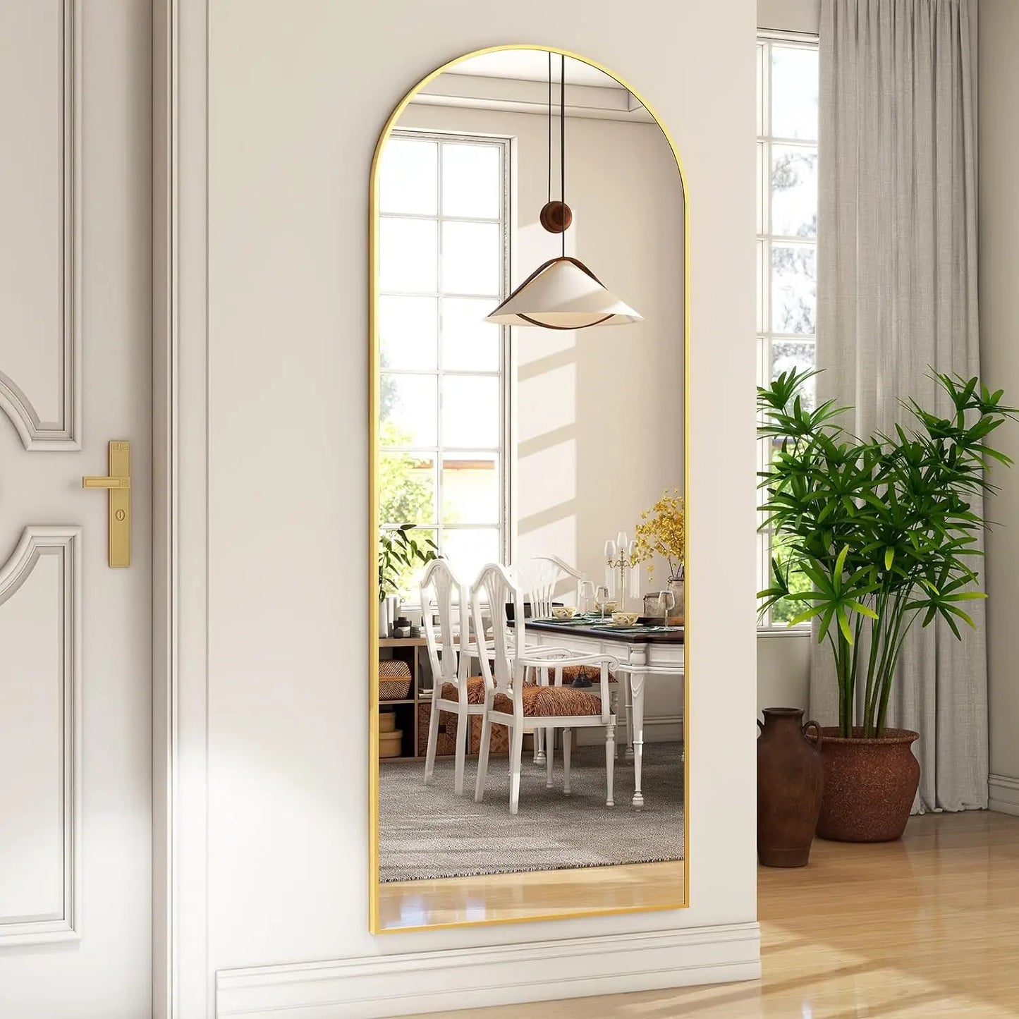 HARRITPURE Arched Mirror Free Standing And Wall Mounted
