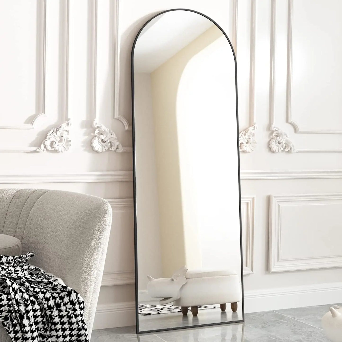 HARRITPURE Arched Mirror Free Standing And Wall Mounted