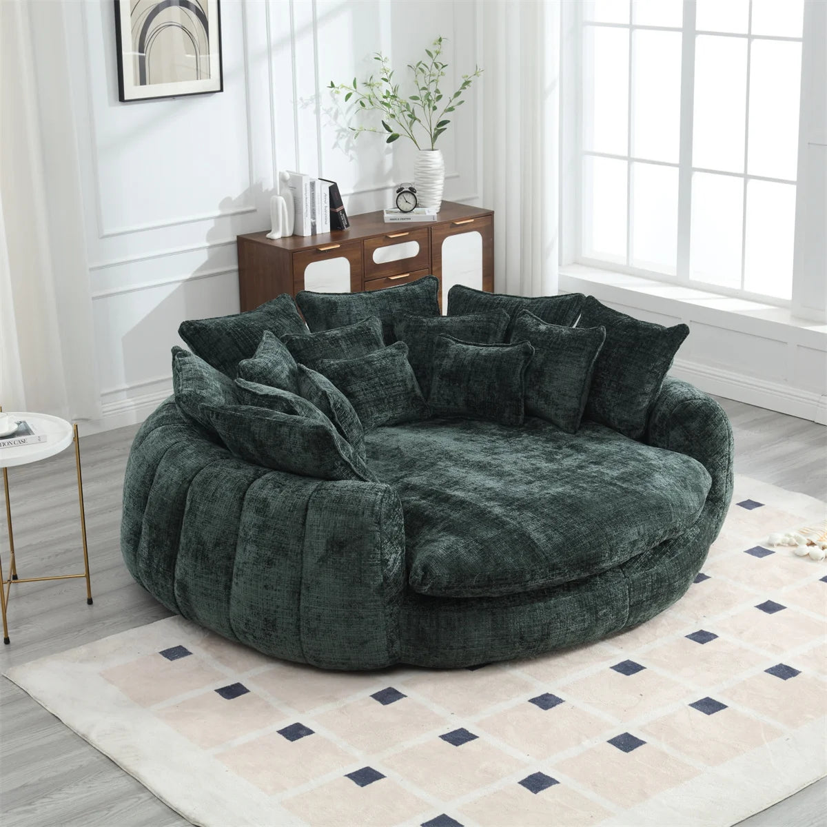 Cloud Chenille Sleeper Sofa With Memory Foam And Pillows