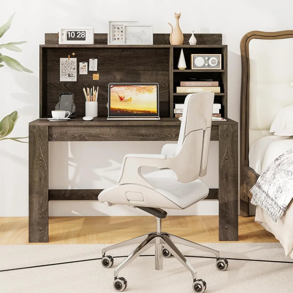 Computer Desk With Hutch And Charging Station L Shaped Desk