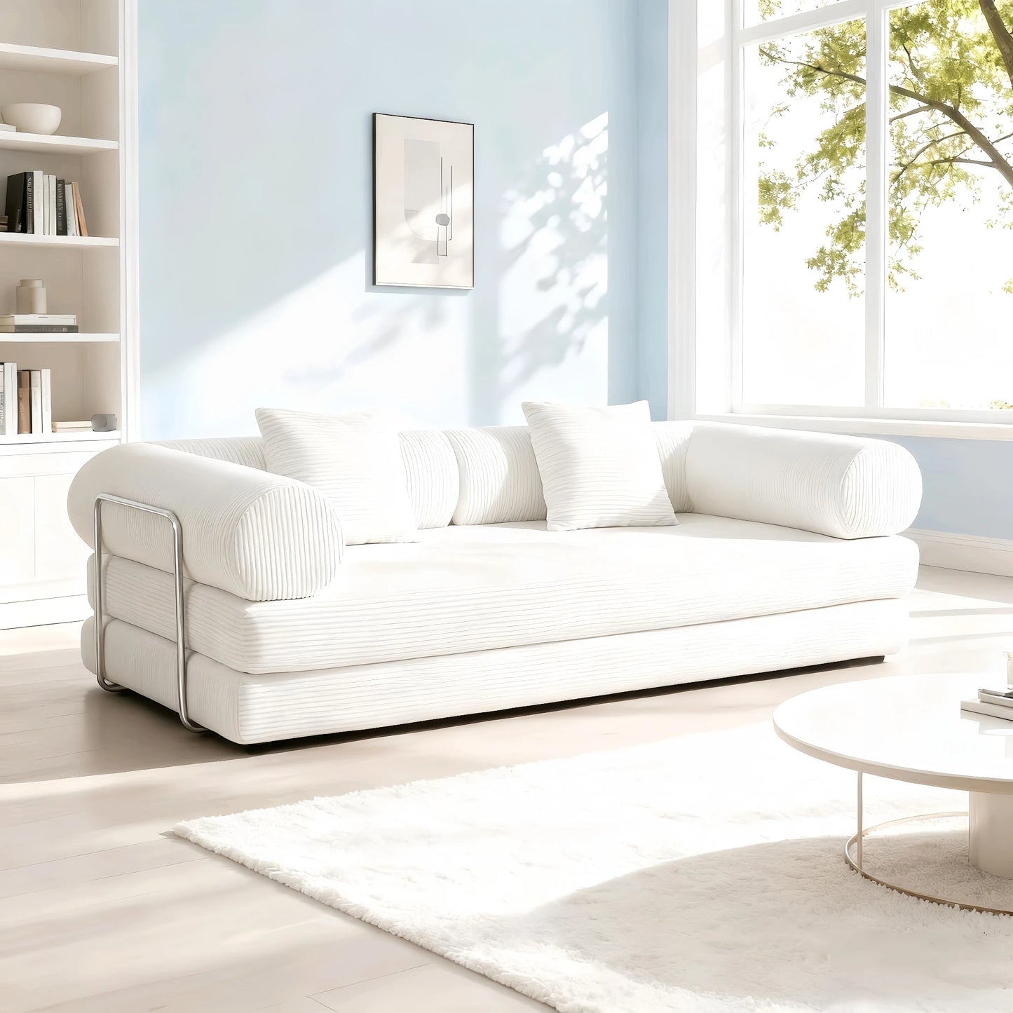 Convertible Sectional Sofa Bed For Small Living Spaces With Space Saving Comfort